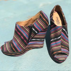 Striped Charlotte Russe wedges!